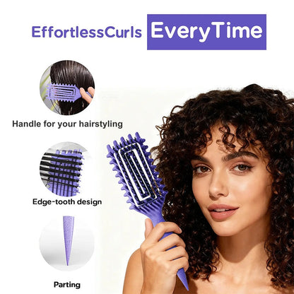 🎉 Soldes 2026 — Plus de 50 000 vendus ! 💇‍♀️ Brosse démêlante ventilée pour cheveux bouclés – Définit les boucles, réduit les frisottis ✨