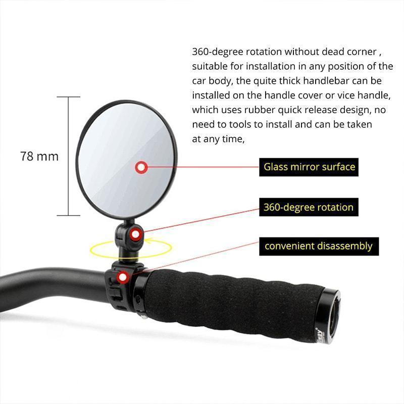 ⏳Spécial à durée limitée⏰Rétroviseur pivotant à 360 degrés🚴‍♂️🔎