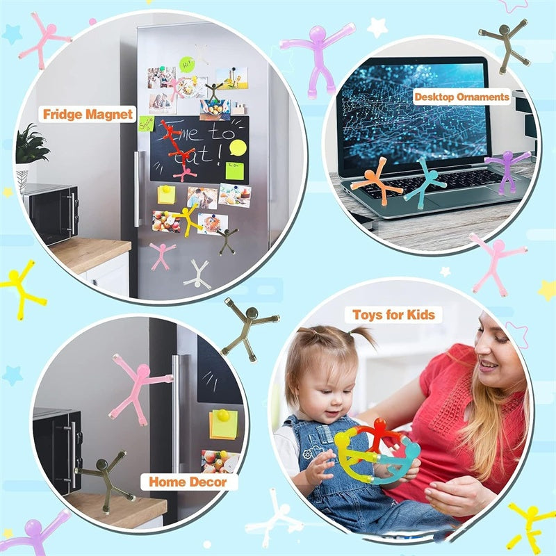 📢📢 -50 % !! ⏰🧲🧸 Figurines magnétiques articulables – tiennent vos notes, soulagent le stress et illuminent votre espace !