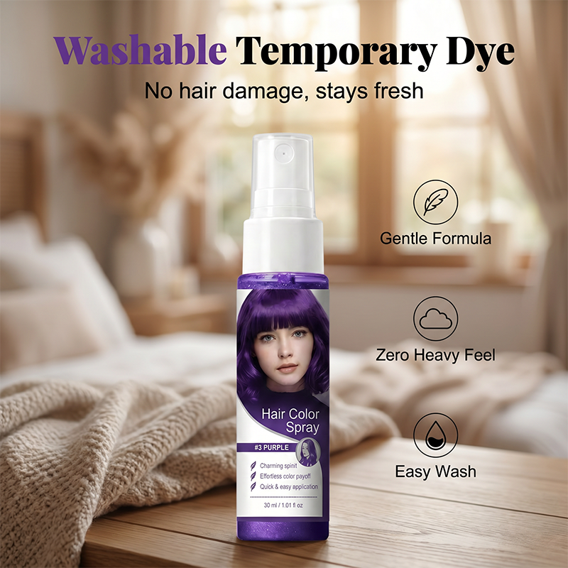 Spray de coloration temporaire 30 ml - Coloration instantanée lavable