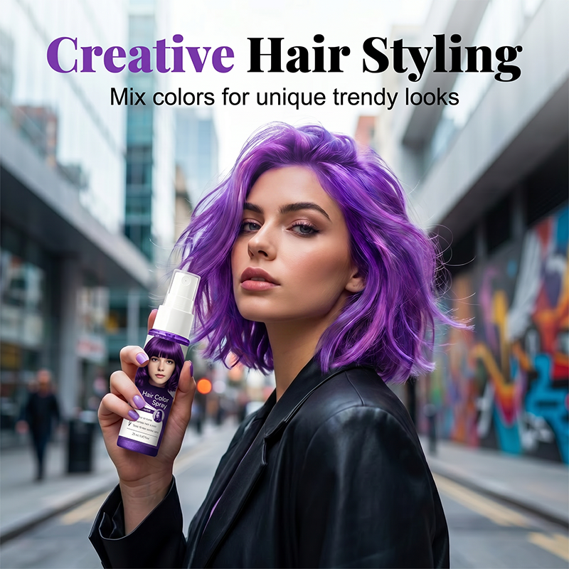 Spray de coloration temporaire 30 ml - Coloration instantanée lavable