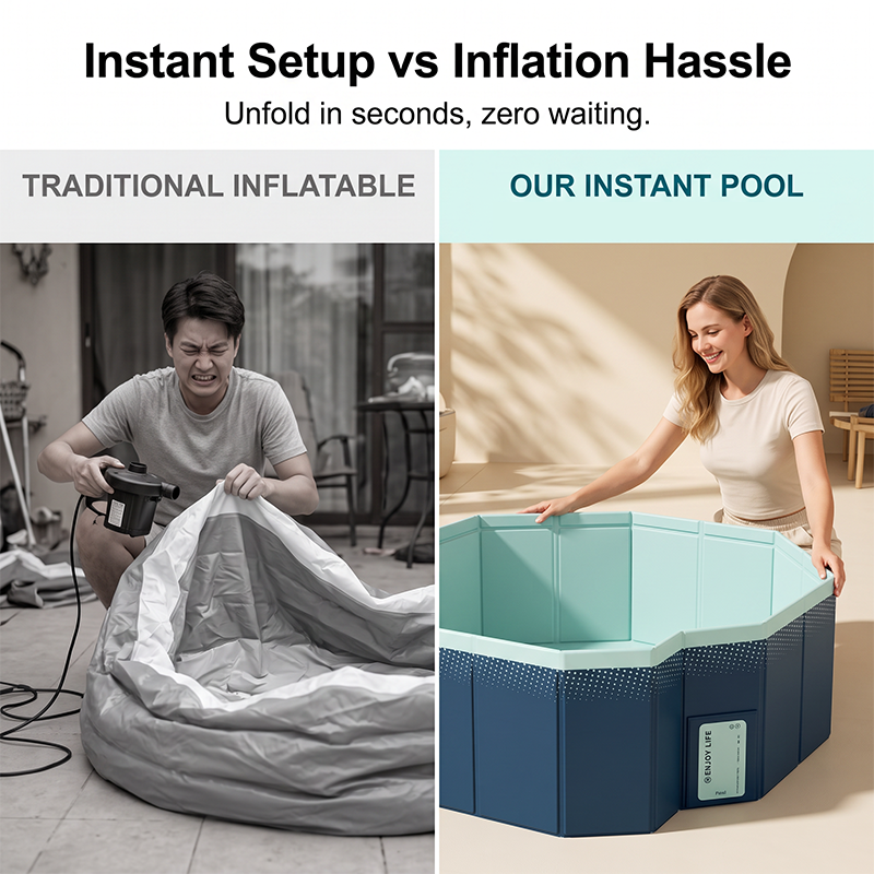 🥳VENTE EXCEPTIONNELLE 2026🥳💞PLUS DE 50 000 VENDUS !👵❤️ Piscine épaisse non gonflable – profitez d'activités aquatiques amusantes et rafraîchissez-vous à la maison en été.