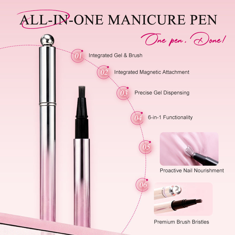 ✨️ Surprise – 50 % de réduction ! 💅 Un nail art sublime en un seul geste – Stylo gel œil de chat tout‑en‑un !