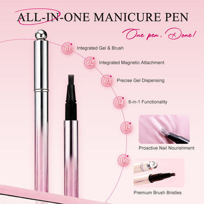 ✨️ Surprise – 50 % de réduction ! 💅 Un nail art sublime en un seul geste – Stylo gel œil de chat tout‑en‑un !