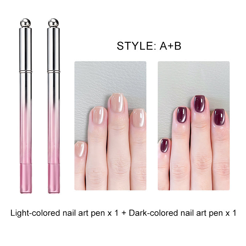 ✨️ Surprise – 50 % de réduction ! 💅 Un nail art sublime en un seul geste – Stylo gel œil de chat tout‑en‑un !