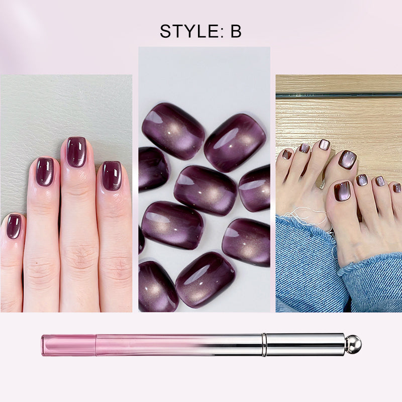 ✨️ Surprise – 50 % de réduction ! 💅 Un nail art sublime en un seul geste – Stylo gel œil de chat tout‑en‑un !