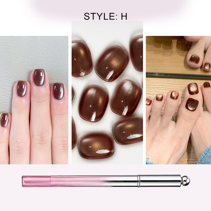 ✨️ Surprise – 50 % de réduction ! 💅 Un nail art sublime en un seul geste – Stylo gel œil de chat tout‑en‑un !