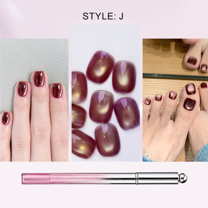 ✨️ Surprise – 50 % de réduction ! 💅 Un nail art sublime en un seul geste – Stylo gel œil de chat tout‑en‑un !