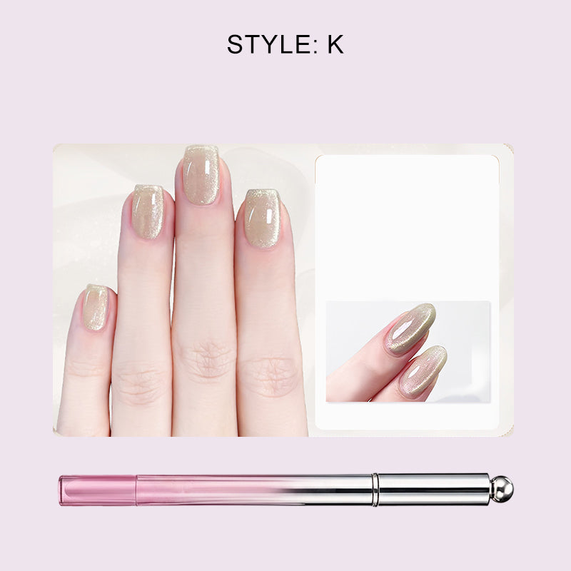 ✨️ Surprise – 50 % de réduction ! 💅 Un nail art sublime en un seul geste – Stylo gel œil de chat tout‑en‑un !