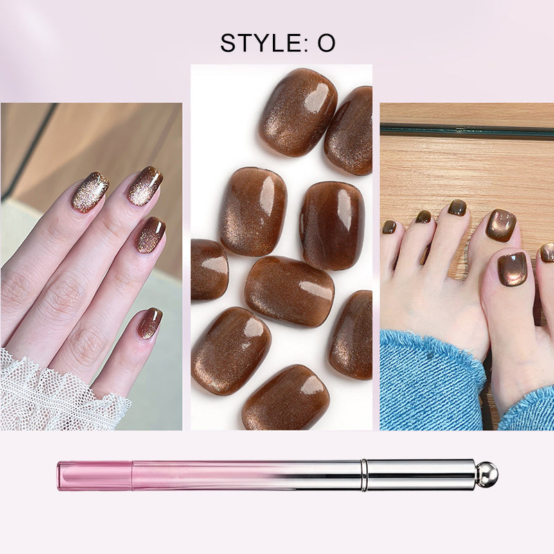 ✨️ Surprise – 50 % de réduction ! 💅 Un nail art sublime en un seul geste – Stylo gel œil de chat tout‑en‑un !