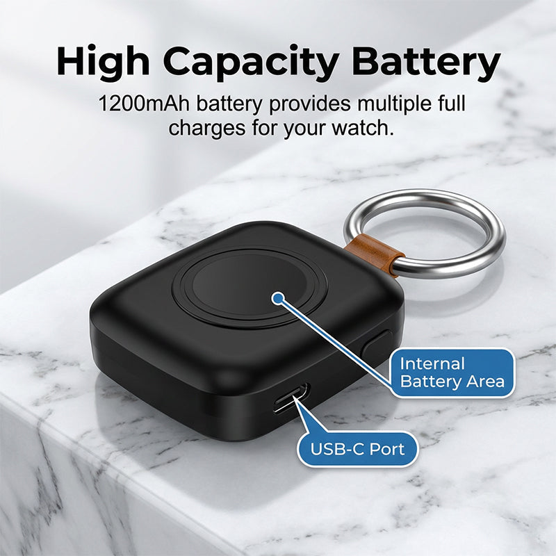 Chargeur portable en porte-clés pour montres connectées