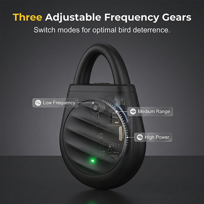 🔥 -50 % Aujourd'hui ! 🐦 Répulsif Ultrasonique Portable – Compact, Léger & Idéal en Déplacement