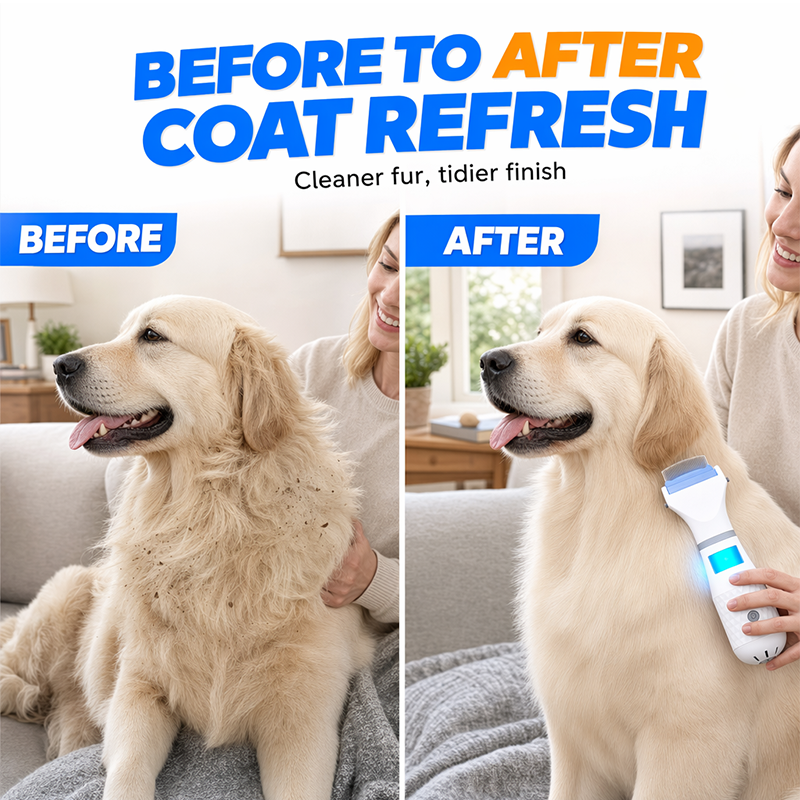Peigne anti-puces électrique pour animaux