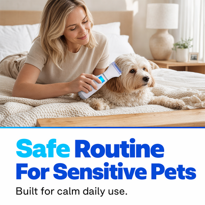 Peigne anti-puces électrique pour animaux