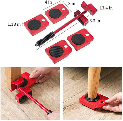 🎁Nouveautés 2026 : 50 % de réduction ! 💥 Système de déplacement de meubles : soulèvez et faites glisser jusqu’à 360 kg, rotation à 360°, patins respectueux des sols. Déplacez facilement vos meubles lourds, même seul ! 🛡️💪