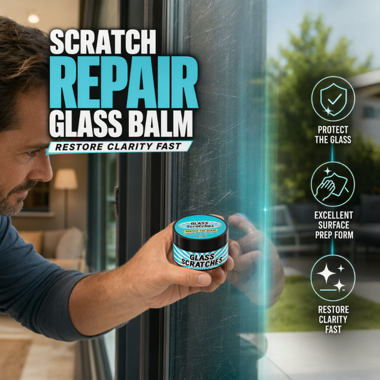💞 PLUS DE 50 000 EXEMPLAIRES VENDUS ! 🏠💎 50 % DE RÉDUCTION ! Baume multi-surfaces pour vitres – Convient aux fenêtres, miroirs et écrans. Compact et facile à ranger – gardez vos vitres comme neuves ! 🌈