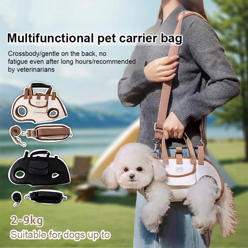 🐾 PROMO FLASH : 50% DE RÉDUCTION ! Sac de Transport Ergonomique pour Chiens & Chats, Portage Horizontal Respirant 2-9 kg for des Balades Confortables et une Posture Naturelle ✨