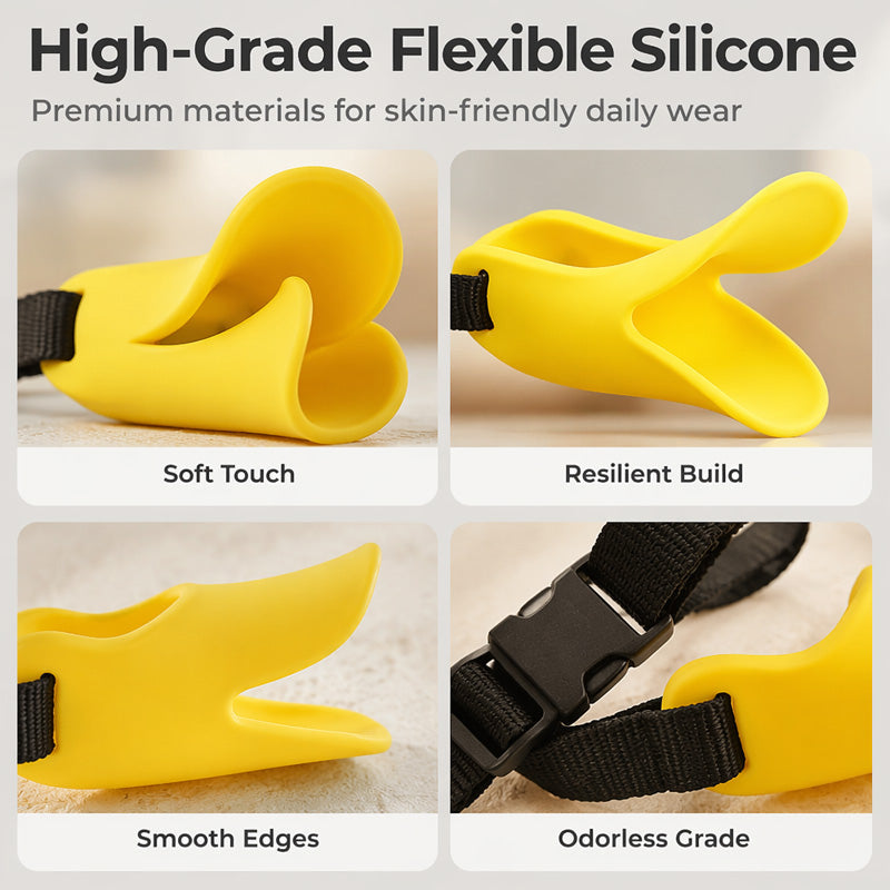 🐕 50% DE RÉDUCTION! 🦆 Muselière silicone bec de canard – Douce & ajustable ✨