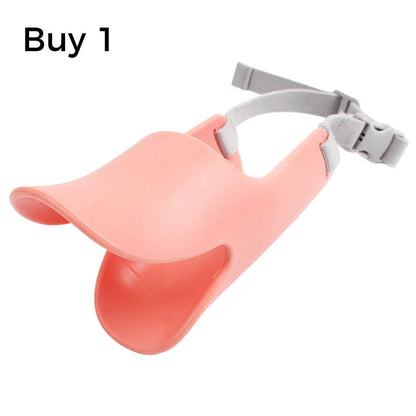 🐕 50% DE RÉDUCTION! 🦆 Muselière silicone bec de canard – Douce & ajustable ✨
