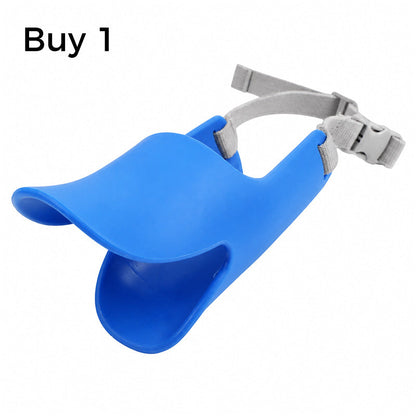 🐕 50% DE RÉDUCTION! 🦆 Muselière silicone bec de canard – Douce & ajustable ✨