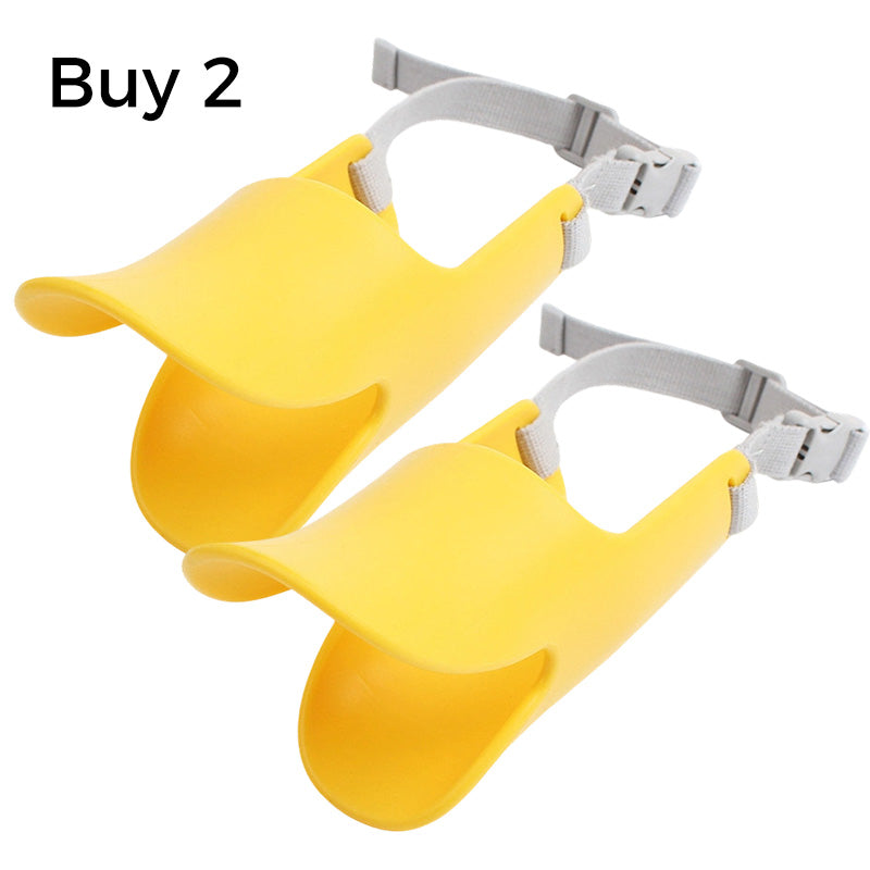 🐕 50% DE RÉDUCTION! 🦆 Muselière silicone bec de canard – Douce & ajustable ✨