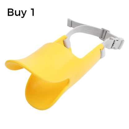 🐕 50% DE RÉDUCTION! 🦆 Muselière silicone bec de canard – Douce & ajustable ✨