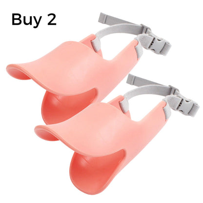 🐕 50% DE RÉDUCTION! 🦆 Muselière silicone bec de canard – Douce & ajustable ✨