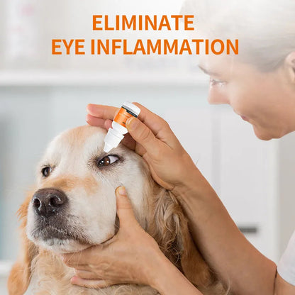 Solution nettoyante et gouttes pour les yeux des animaux de compagnie
