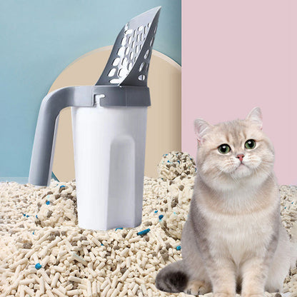 Cadeau idéal * Pelle à litière intégrée 2‑en‑1 pour chat