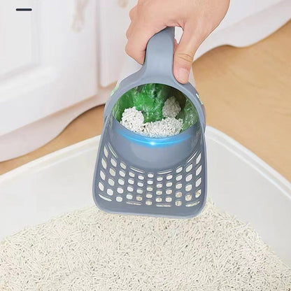 Cadeau idéal * Pelle à litière intégrée 2‑en‑1 pour chat