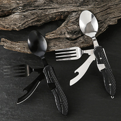 🎉 50 % de réduction ! 🍴 Couvert de table pliable multifonction 4‑en‑1 pour l'extérieur