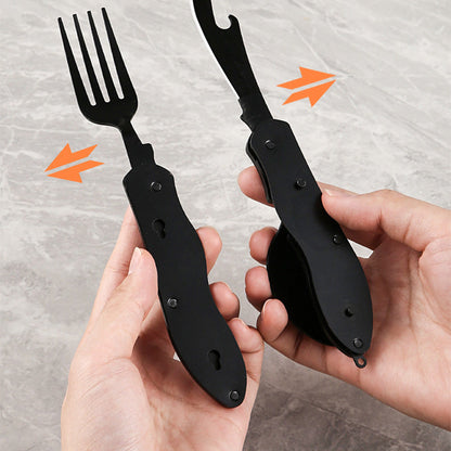 🎉 50 % de réduction ! 🍴 Couvert de table pliable multifonction 4‑en‑1 pour l'extérieur