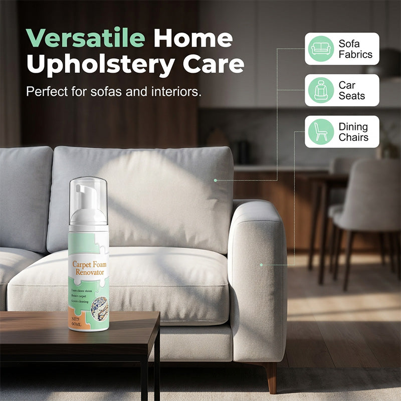 🏆 Offre spéciale du dernier jour :14.99€ ! 🔥 2 achetés 1 offerts 🎁Mousse détachante sans eau pour tapis avec serviette