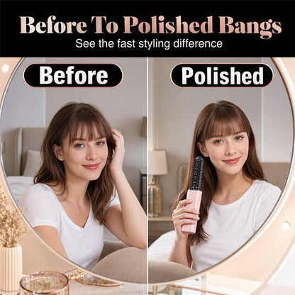 💇‍♀️✨ Peigne portatif pour franges, coiffage rapide et léger, parfait pour retoucher sa coiffure en déplacement