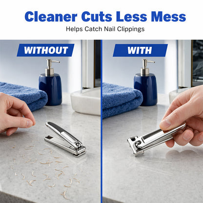 Coupe-ongles rotatif 360° en acier inoxydable