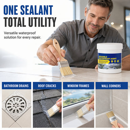 🔥Offre spéciale exceptionnelle : 50 % de réduction🔥 Mastic imperméable invisible, 100 g – transparent, à appliquer au pinceau, séchage rapide, pour toiture, murs et lavabos 💧