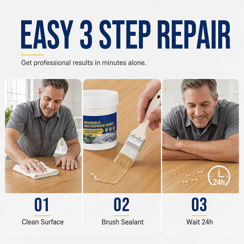 🔥Offre spéciale exceptionnelle : 50 % de réduction🔥 Mastic imperméable invisible, 100 g – transparent, à appliquer au pinceau, séchage rapide, pour toiture, murs et lavabos 💧