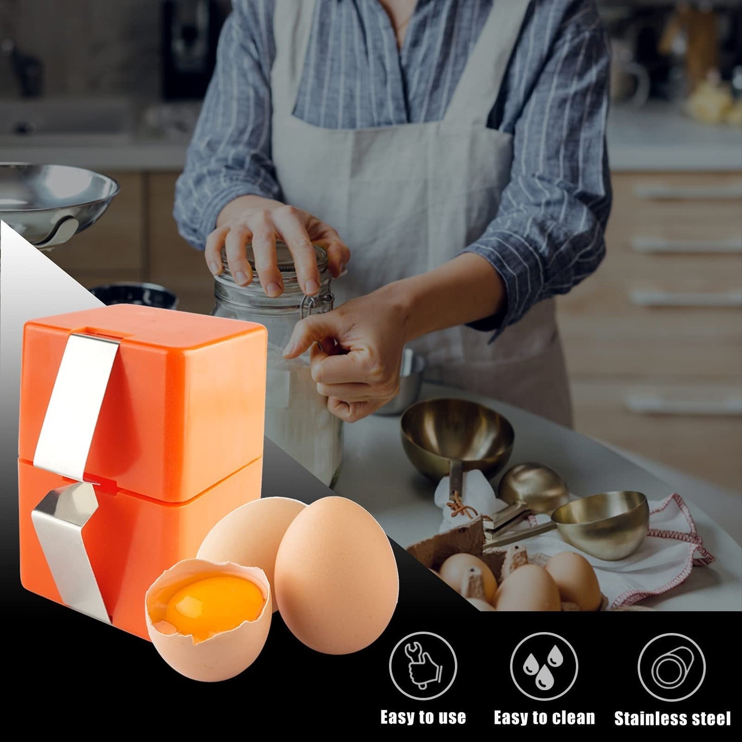 🍳 Casse-œufs rapide – Cassez des centaines d'œufs plus vite et plus proprement 🔥