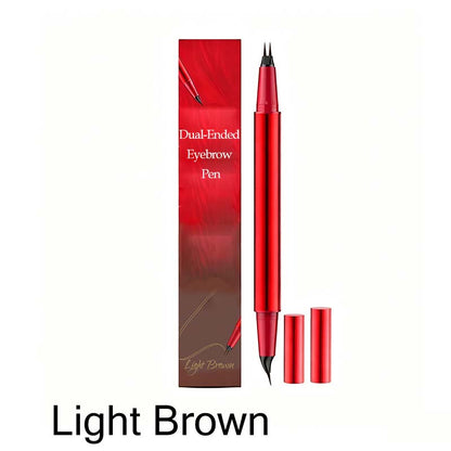 Stylo microblading double‑embout waterproof pour sourcils