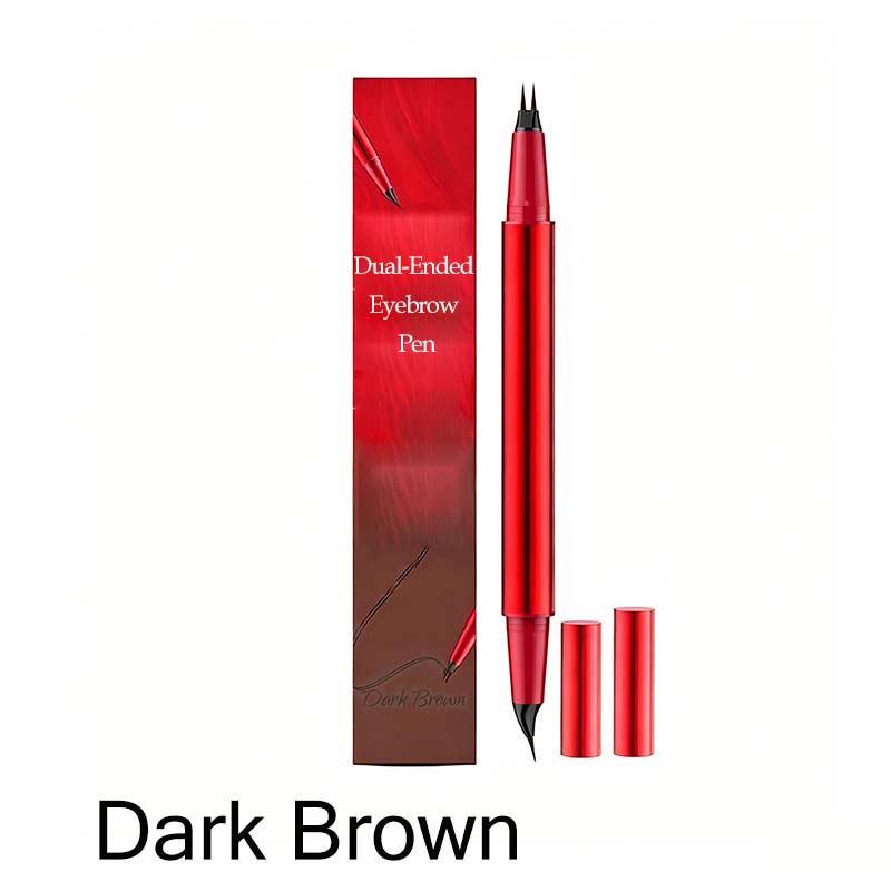 Stylo microblading double‑embout waterproof pour sourcils