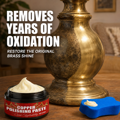 🔥Réduction de 50 % en ce moment⏰️Produit de polissage pour le cuivre et le laiton et éponge