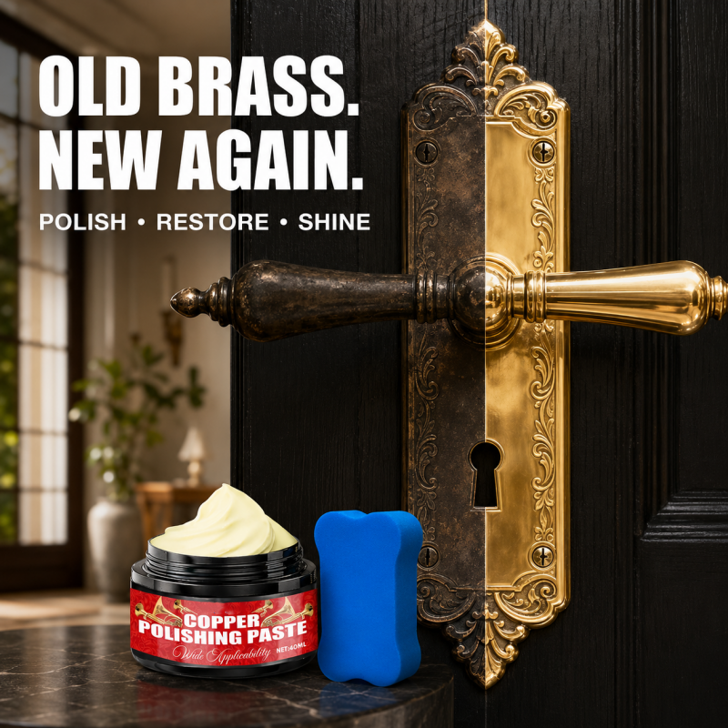 🔥Réduction de 50 % en ce moment⏰️Produit de polissage pour le cuivre et le laiton et éponge