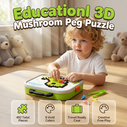 Puzzle créatif 3D en forme de champignon