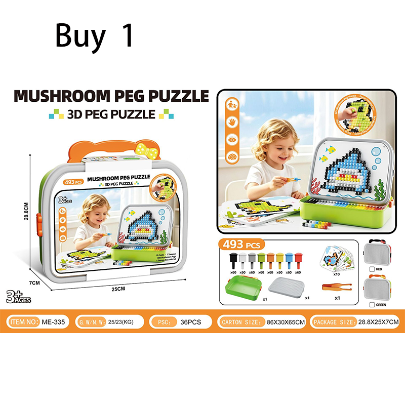 Puzzle créatif 3D en forme de champignon