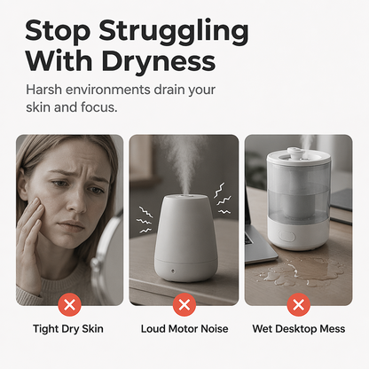 Mini-humidificateur USB avec lumières colorées pour la chambre et la voiture