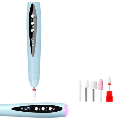 Kit de manucure/pédicure portable 2‑en‑1 – Lime électrique + lampe UV gel