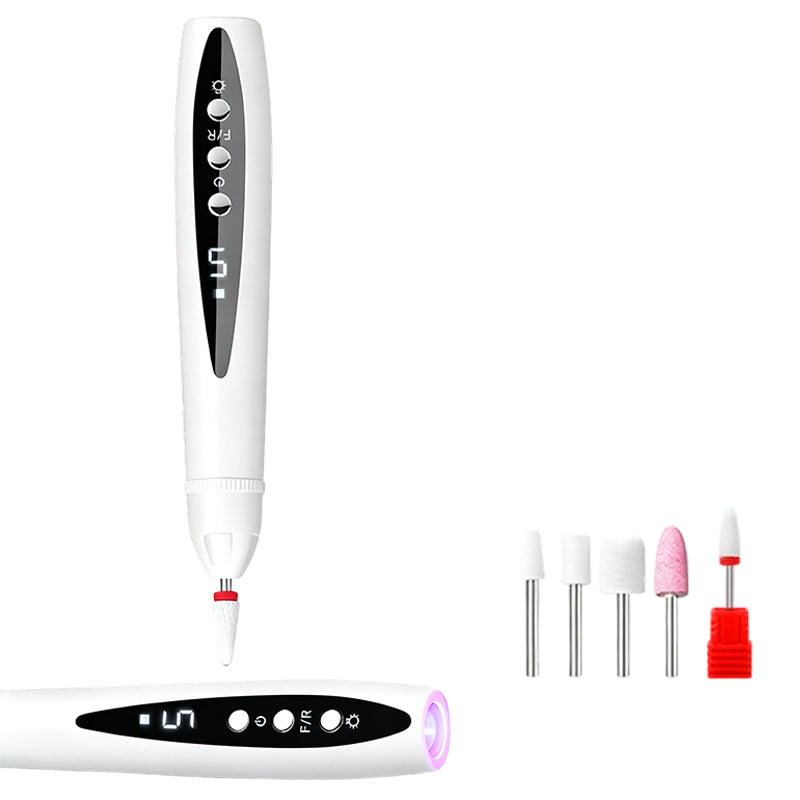 Kit de manucure/pédicure portable 2‑en‑1 – Lime électrique + lampe UV gel
