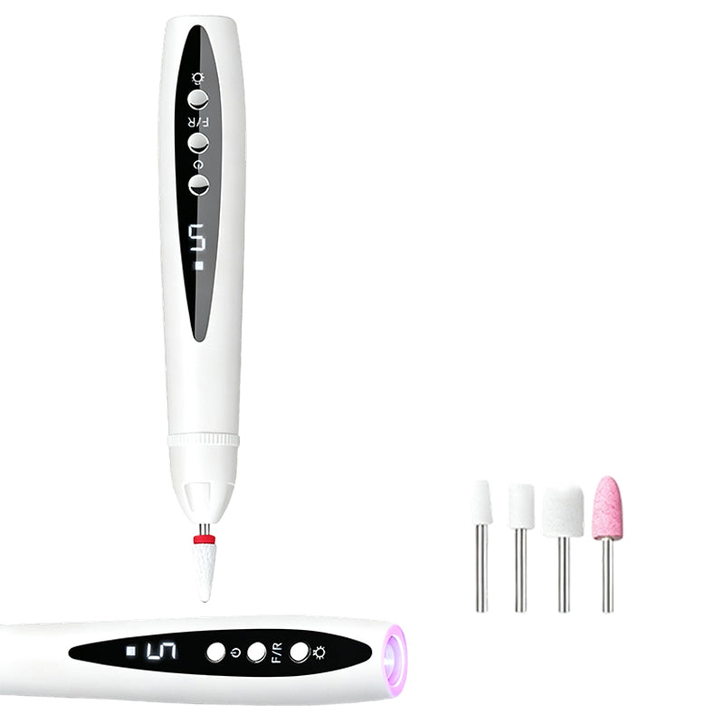 Kit de manucure/pédicure portable 2‑en‑1 – Lime électrique + lampe UV gel