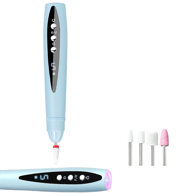 Kit de manucure/pédicure portable 2‑en‑1 – Lime électrique + lampe UV gel