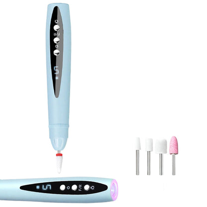 Kit de manucure/pédicure portable 2‑en‑1 – Lime électrique + lampe UV gel